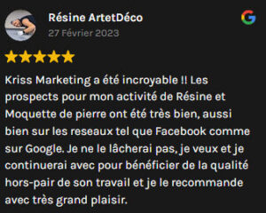 Avis client Résine Art & Déco